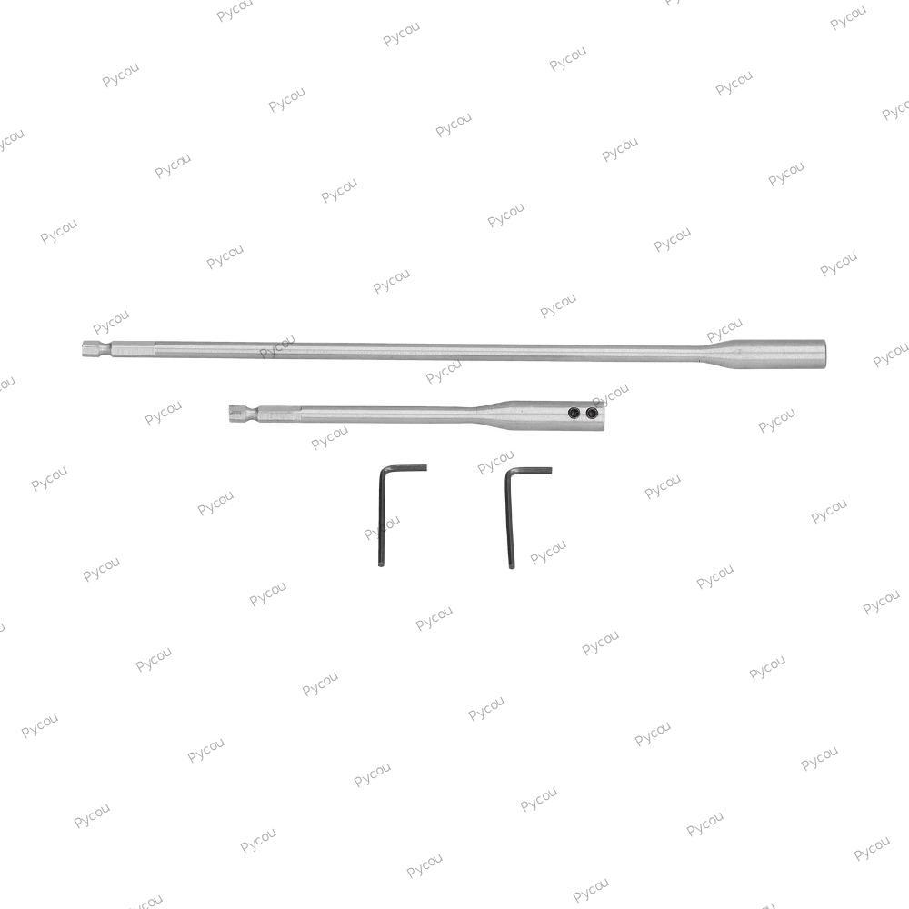 PYCOU 4 Mũi khoan mở rộng, Mũi xiên gỗ bằng thép Carbon cao 1 / 4in, Chiều dài 150mm / Chiều dài 300