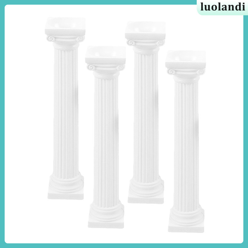 Đồ trang trí hiên nhà Tượng trụ kiến trúc Thu nhỏ La Mã 4 chiếc luolandi