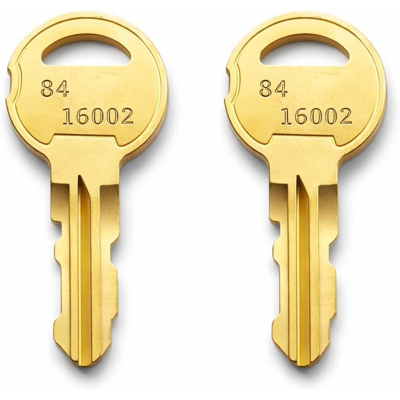 2-Pack 16002 84-16002 Chìa khóa bằng đồng thay thế Tương thích với thiết bị kiểm soát truy cập DKS, 