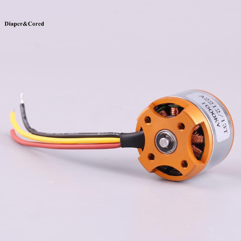 Bộ động cơ Outrunner không chổi than DIAPER & CORED A2212 (1000KV / 1400KV / 2200KV) cho máy bay RC 