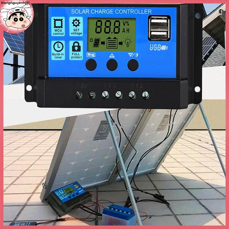 [Tàu 12 giờ] 60A SOLAR CHARGE CONTROLLER 12V/24V/48V Adjustable LCD display For solar panel System V