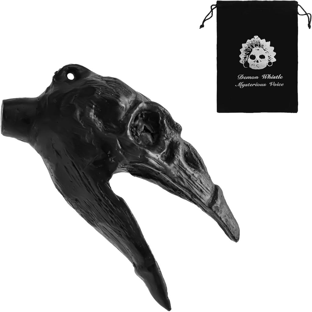 Aztec Death Còi 125db Raven Skulls Demon Âm thanh con người đích thực Còi chiến tranh Aztec có dây r