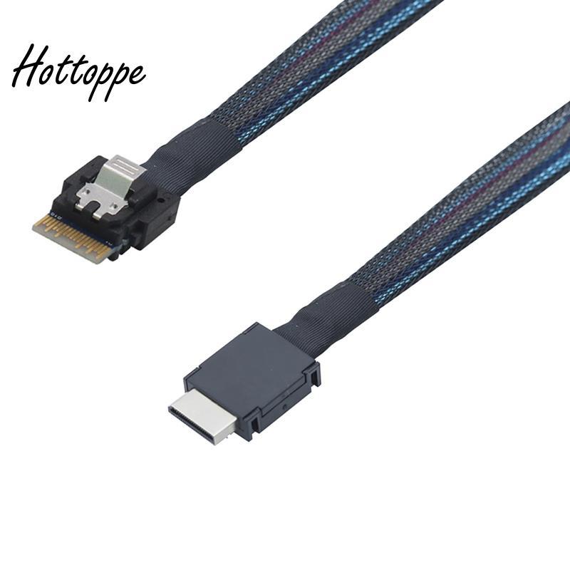 Slimline SFF-8654 4I 38P Nam sang PCIE Oculink PCI-Express SFF-8611 4I 40P Cáp hoạt động dữ liệu nam