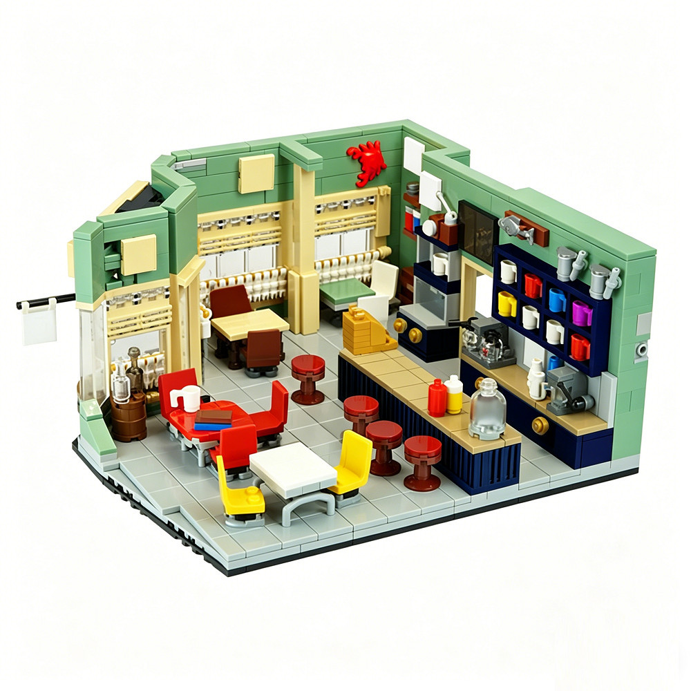 Phim Gilmore Girls Khối Xây Dựng Nhà Rượu Tương Thích "Lego" City View Đồ Chơi Trẻ Em