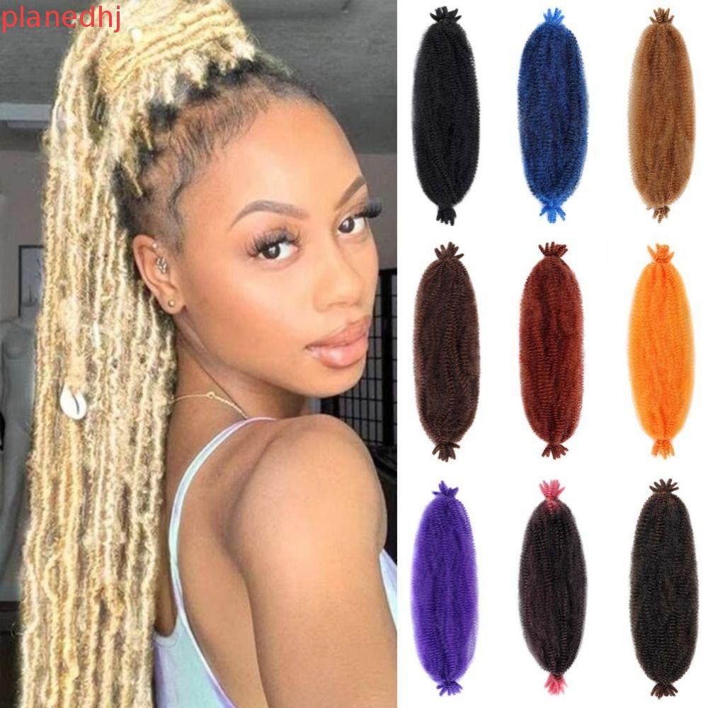KẾ HOẠCH 8 Dây Marley Xoắn Bện Tóc, Tổng Hợp 24 Inch Locs Springy Twist Hair, Fluffy Hair Extensions