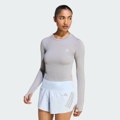 adidas Chạy Áo Chạy Dài Tay adi365 Running Essentials Nữ Xám KE8418