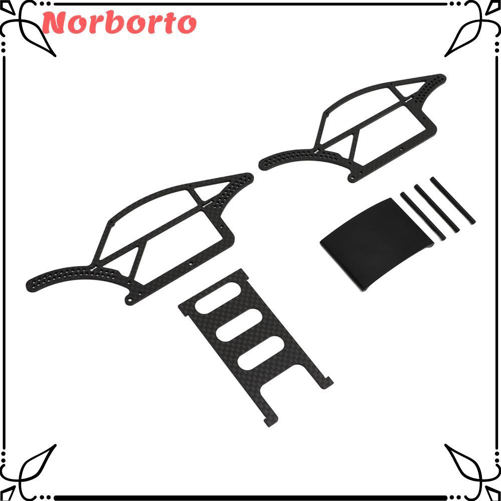 Khung gầm bằng sợi Carbon NORBORTO, Phụ kiện RC nhẹ Bộ khung gầm RC, Khung nâng cấp RC tỷ lệ 1 / 18 