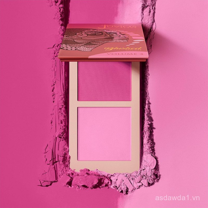 Juvia 's Place Blushed Duo Blush Volume4 - Bột khoáng ép hai tông màu có thể xây dựng - Phấn má hồng