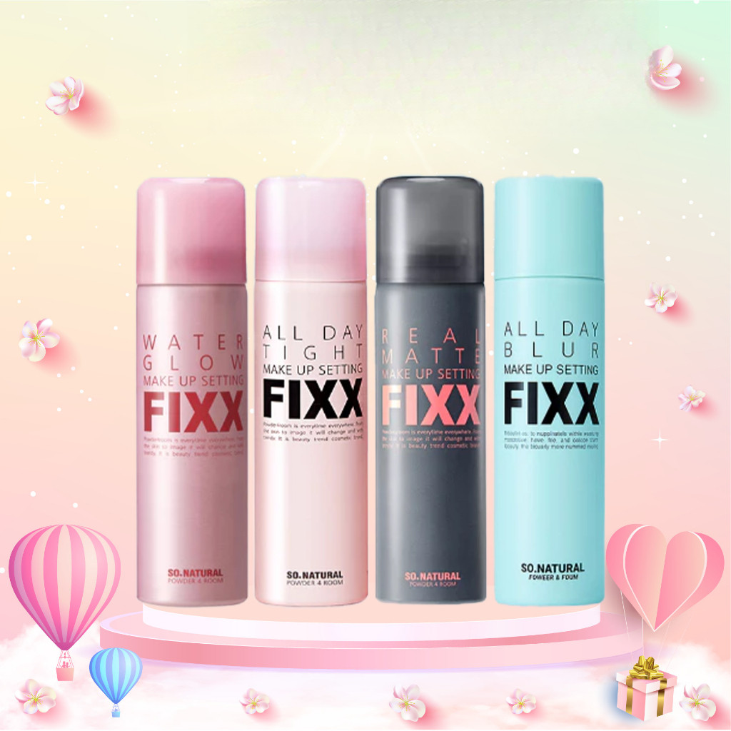 Xịt Khoá Makeup Fixx So Natural All Day Tight - Lớp Nền Mịn Lì Căng Bóng Hay Water Glow Đều Có