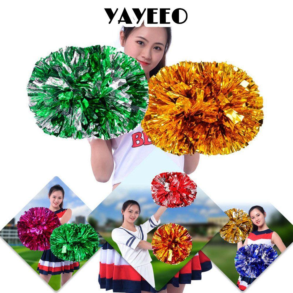 YAYEEO Cổ Vũ Bóng Cổ Vũ Lạ Mắt Đôi Lỗ Tay Cầm Đầm Trang Phục Khiêu Vũ Trang Trí Tiệc
