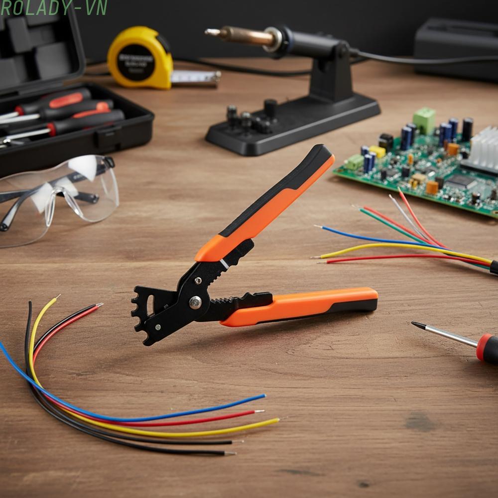 #ROYALLADY#5 In 1 Multifunctional Wire Stripping Pliers Tool for Wire Trimming and Crimping