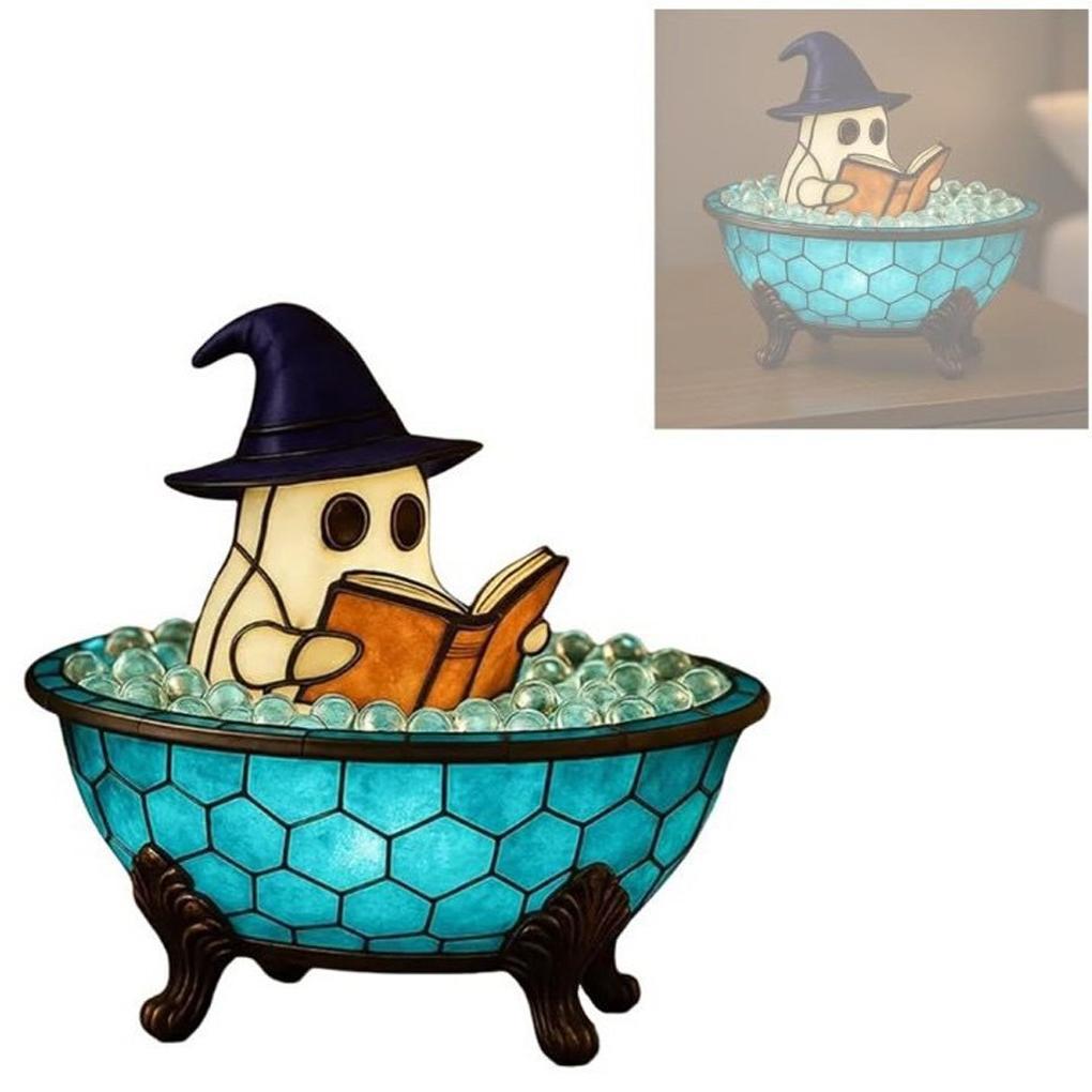 Ghost Bubble Bath Halloween Ghost Trang trí Halloween dễ thương Phát sáng mềm mại,