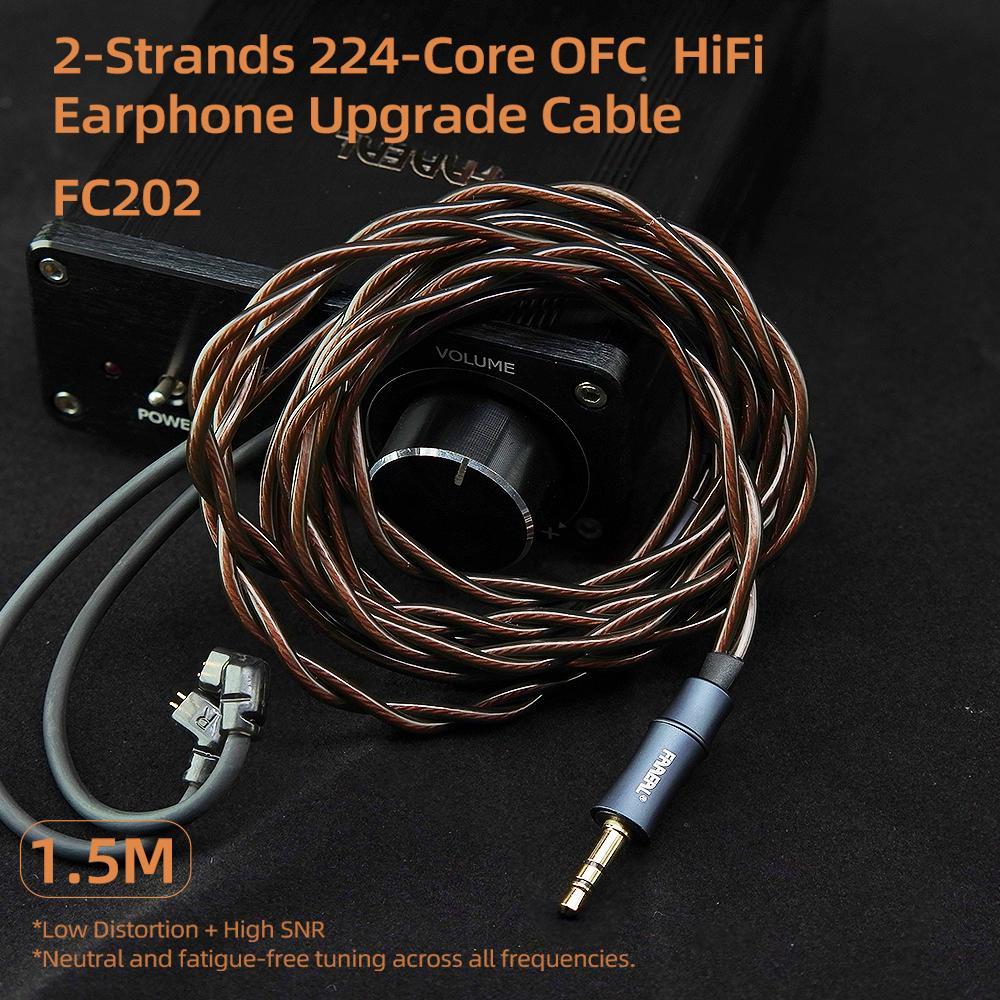Cáp Tai Nghe FAAEAL Với QDC / S / C Pin 2 Dây 224-Core OFC HiFi Nâng Cấp Cho TANGZU WANER SG SIMGOT 