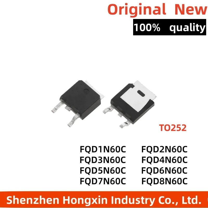5 Chiếc FQD7N60C FQD1N60C FQD2N60C FQD3N60C FQD4N60C FQD5N60C FQD6N60C FQD8N60C TO-252 Hiệu Ứng Trườ
