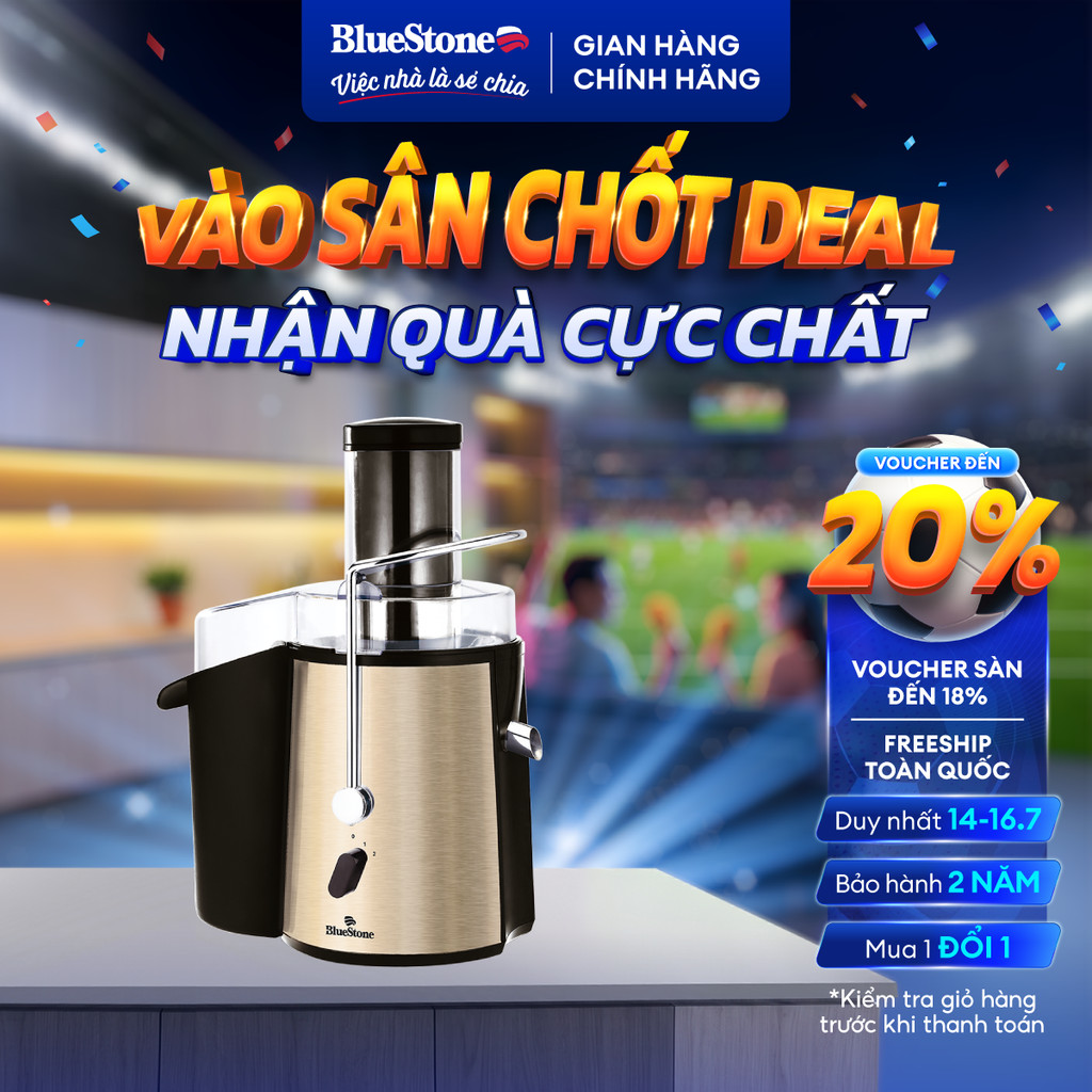 Máy Ép Trái Cây Bluestone JEB-6545 - 1L, Vàng Đồng, 850W, 2 Tốc Độ Ép