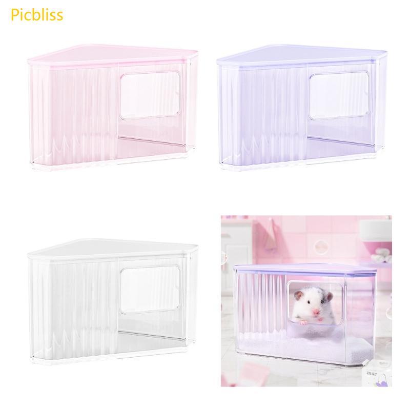 Picbliss Hamster Thú Cưng Cát Tắm Đào Bát Tắm Hamster Phụ Kiện Cát Phòng Khô Phụ Kiện Tắm