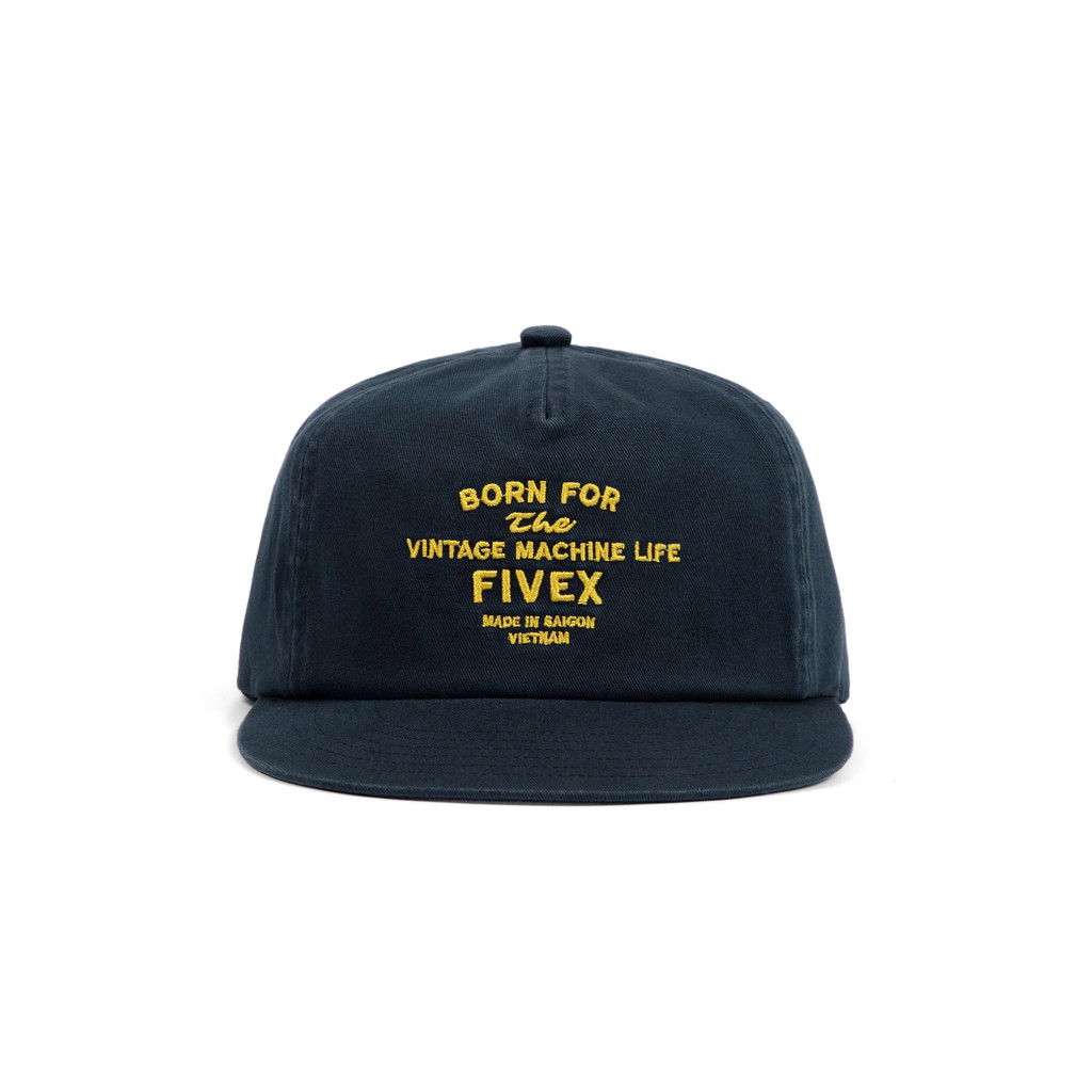 Nón/Mũ lưỡi trai unisex FIVEX 5PANEL VINTAGE - NAVY