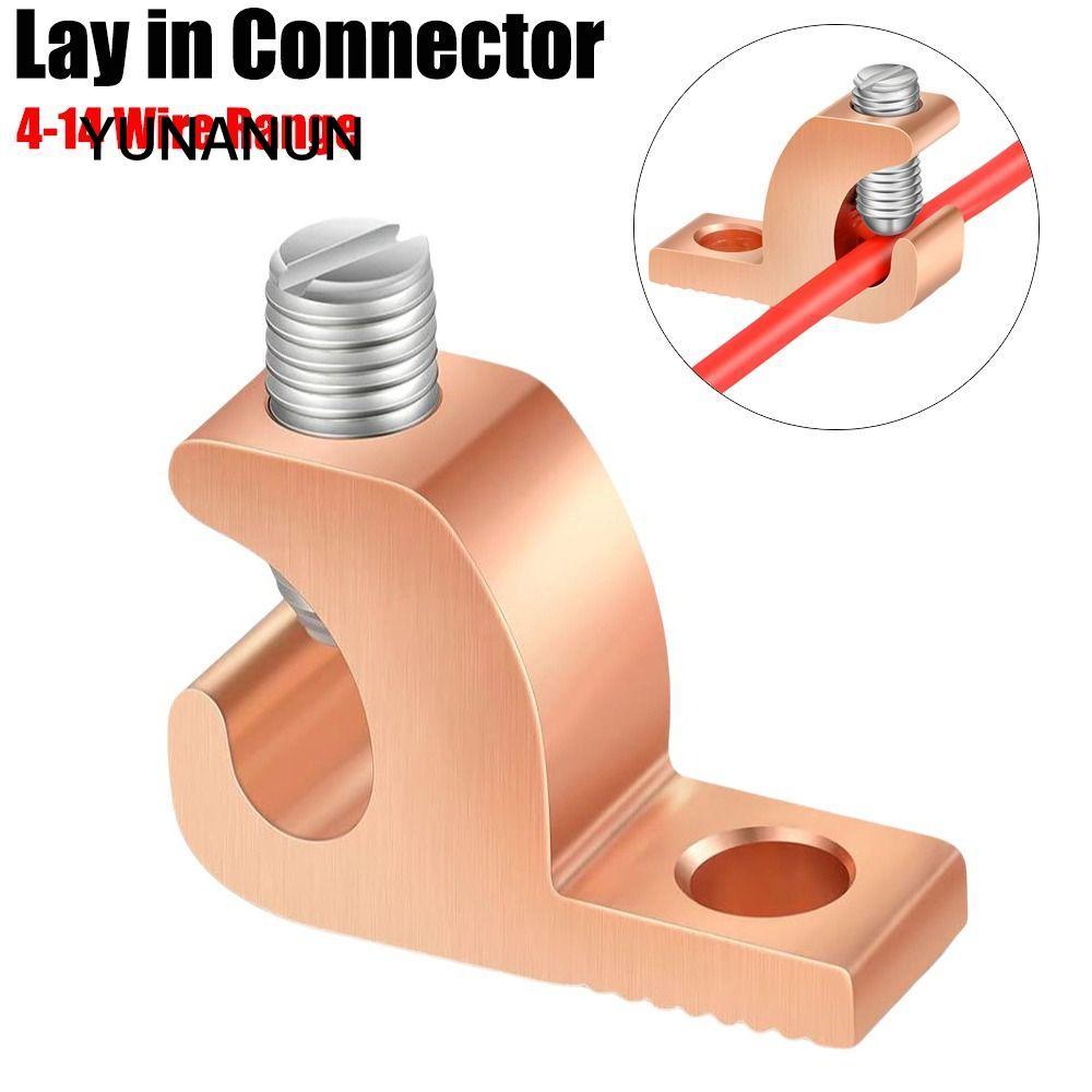 YUNAUN Bonding Lug, phạm vi dây 4-14 AWG Lay in Connector, Pool Bonding Copper Lay in Lugs