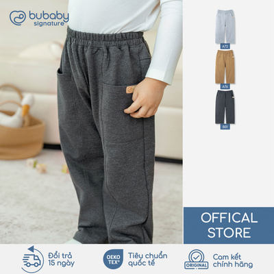 Quần dài túi ốp BU Baby, quần bé trai bé gái, quần dài thu đông, quần dài thời trang | SCT4100A1