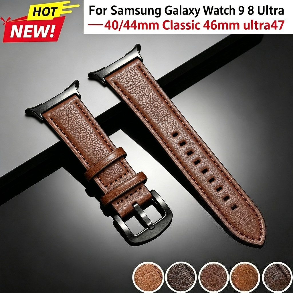 Dây Da Cho Samsung Galaxy Watch 9 8 40mm 44mm 8Class 46 Galaxy Watch Ultra 47mm