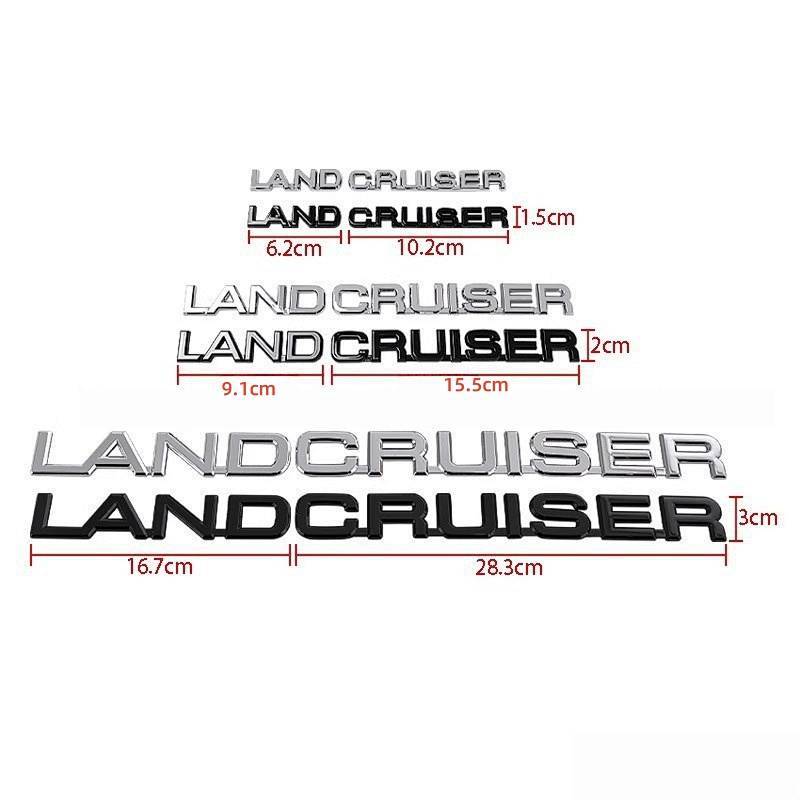 Toyota Land Cruiser Letter Logo Land Cruiser Trunk Stickers Modified Three-Dimensional Car Logo wKBd