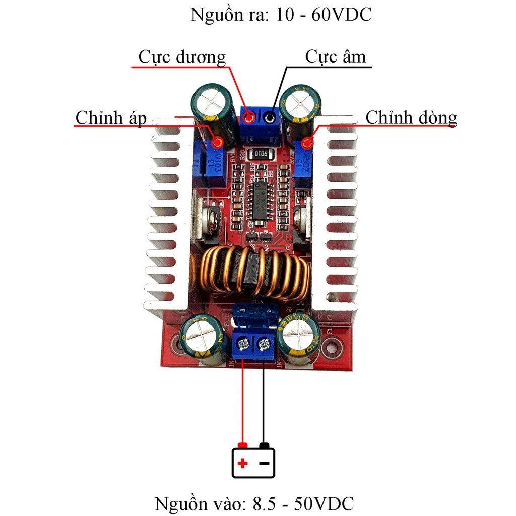 Module Tăng Áp DC-DC 400W Boost Converter
