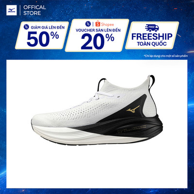 Giày Chạy Bộ UNISEX MIZUNO NEO VISTA 2 - Trắng Đen Vàng - J1GC263401
