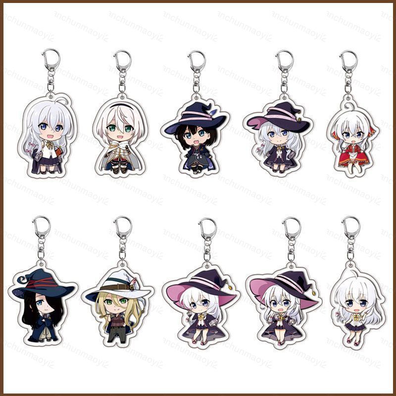 DC2 Lang Thang Phù Thủy Hành Trình Của Elaina Acrylic Móc Khóa Amnesia Mặt Dây Chuyền Elaina Anime T