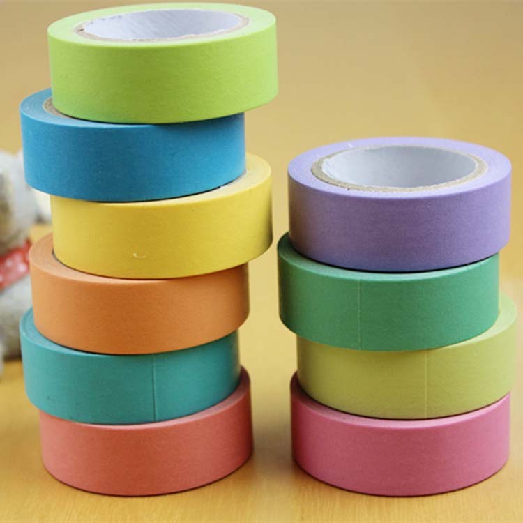 10 Màu Kẹo Màu Washi Băng Tay Xé Washi Băng Màu Dán Có Thể Viết 10 Mét Tay Xé Washi Băng WE3C