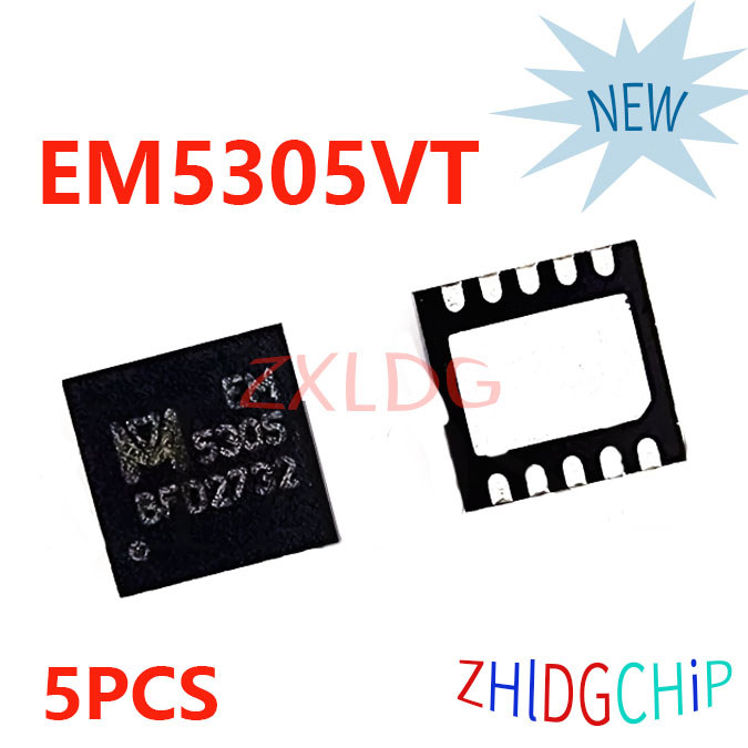 5 CHIẾC EM5305VT EM5305 5305 QFN10 hoàn toàn mới