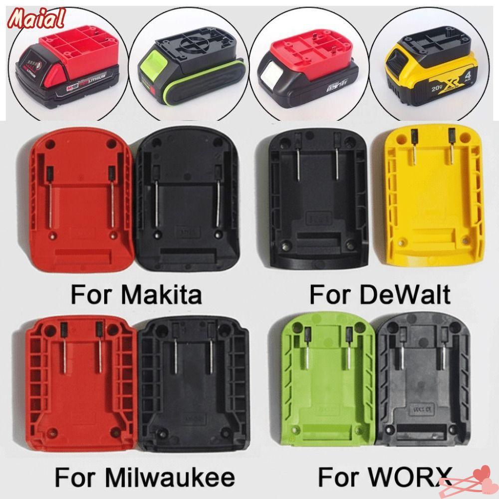 MAIAL DIY Adapter, Đầu nối pin bền ABS, Vỏ đầu sạc di động cho pin Lithium Makita / DeWalt / WORX / 