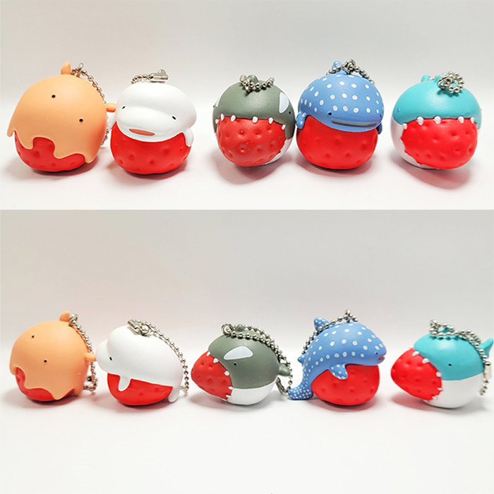 Phiên bản tiếng Nhật Qala Chữa bệnh Cá mập Cá voi Biển Life Dâu Daifuku Gacha