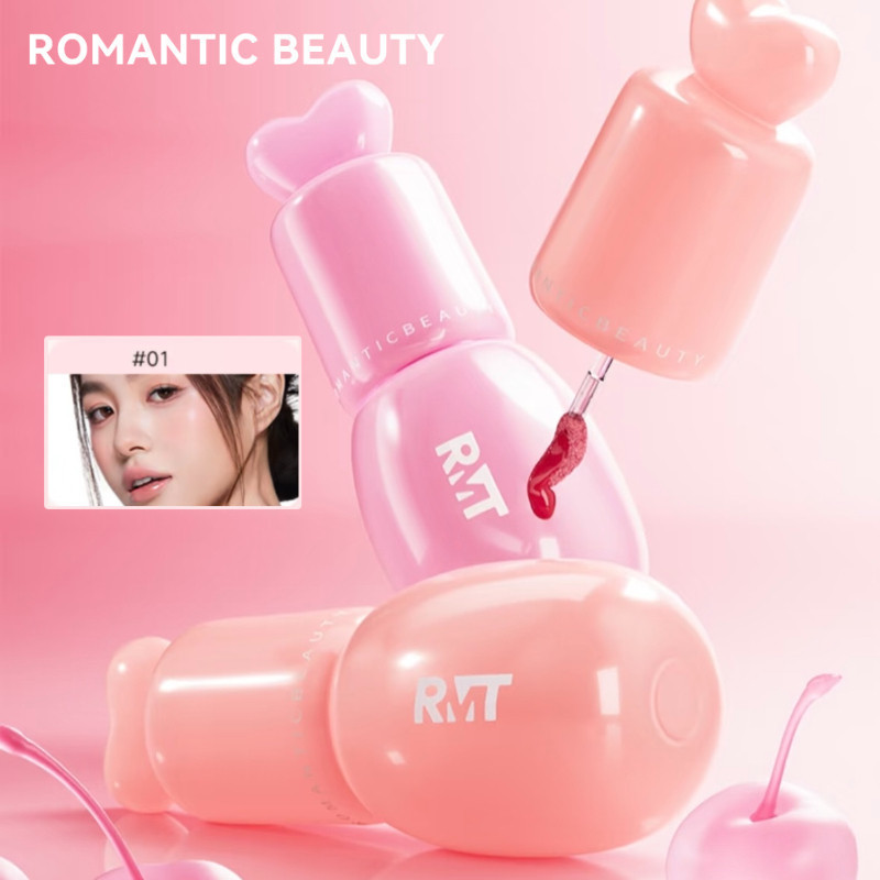 ROMANTIC BEAUTY Son Bóng Tinh Chất Dưỡng Ẩm Son Bóng Nhẹ Trang Điểm Trà Sữa Màu