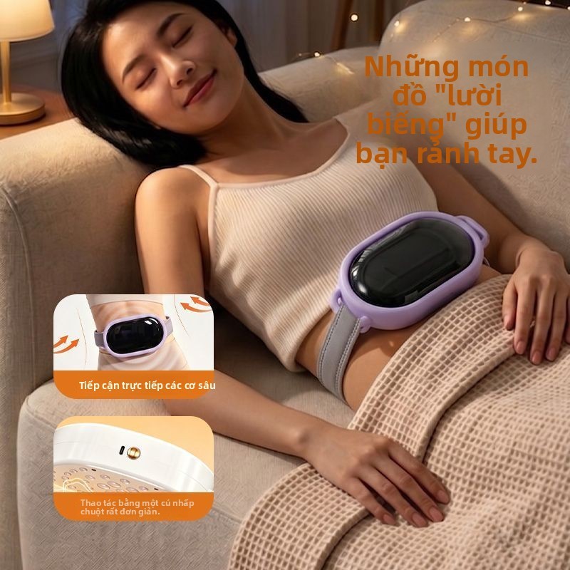Máy massage bụng thông minh Wufang tự động nhiệt hồng ngoại hỗ trợ tiêu hóa thư giãn vùng bụng bền đ
