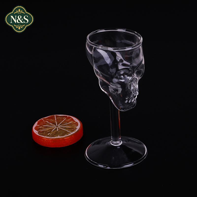 NS Bones Armor Warrior Skull Design High Wine Glass Cốc Drinkware NS