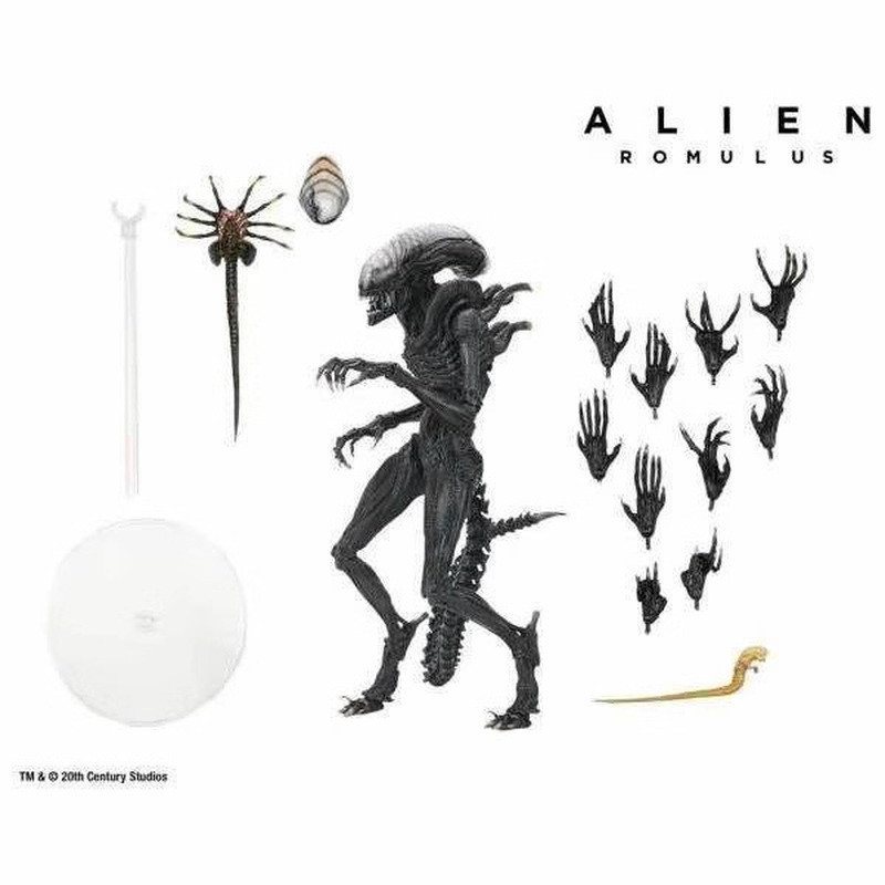 NECA CASA Alien Alien Bộ phim mới Romulus Phụ kiện Gói 33cm Mô hình di chuyển