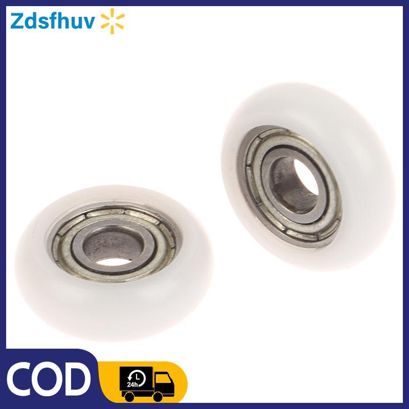 [Zds] 2 Chiếc 695ZZ 5x18x6mm POM Nylon Vòng Loại Con Lăn Bánh Xe POM Bọc 695ZZ Mang Ròng Rọc Bánh Xe