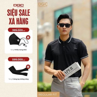 Áo Polo Nam DGC Phong Cách Trẻ Trung, Hiện Đại, Chất Liệu Vải Cao Cấp - SAPBD17M-S