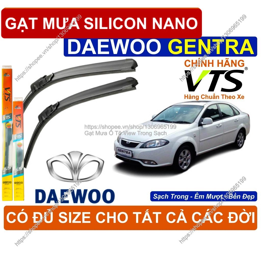 K5, Gạt Mưa Kính Lái DAEWOO Gentra, Cặp Gạt Mưa Kính Lái   Dòng  DAEWOO Gentra,        Gentra