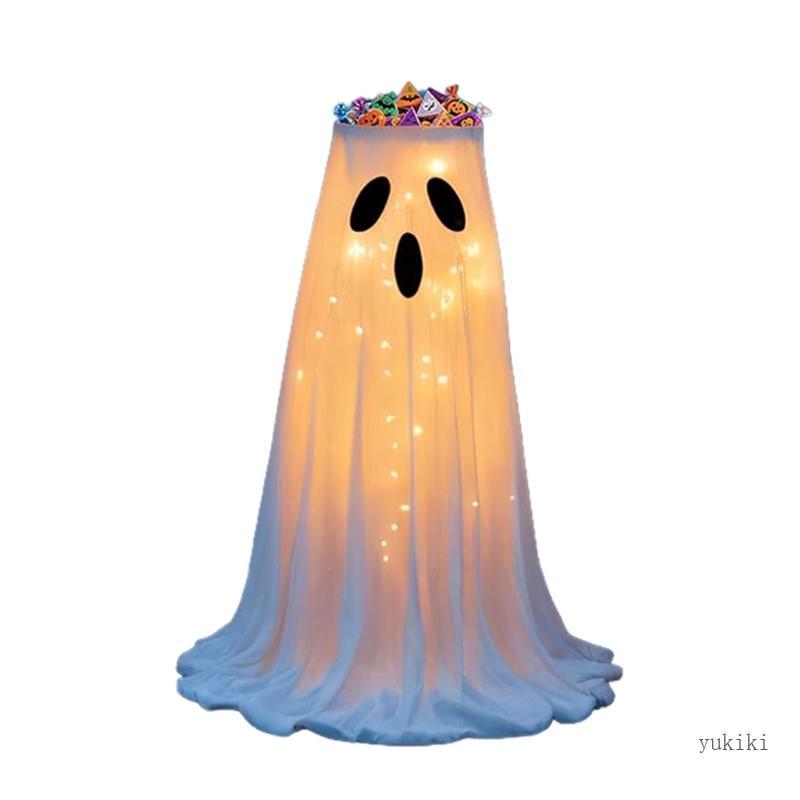 Đồ trang trí Halloween Kiki - Halloween Specter Candy Bowl Stand Trang trí đèn LED - Enchanted Spect