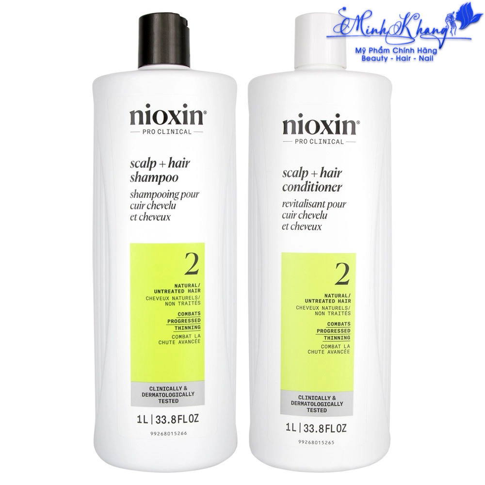 Gội xả Nioxin System 2 chống rụng tóc 1000mlx2 ( New 2026 ) - MK