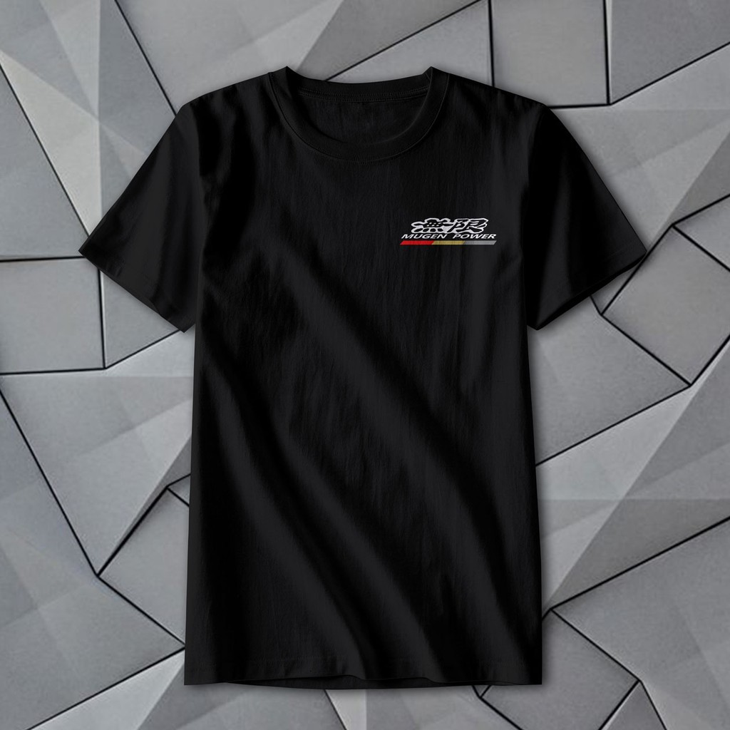 【 JDM Honda Mugen Power 】 Áo thun Mugen Team 100% Cotton Unisex Baju Team Racing Lelaki