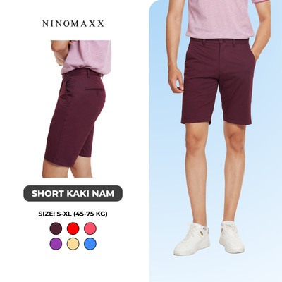 [CÒN XANH BIỂN] Quần Short Nam Kaki Chất Cotton Co Giãn N&M Thương Hiệu NINOMAXX 2304004