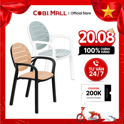 Ghế Nhựa Ngoài Trời PC-510 Cobihome Bền Đẹp Chống Nước Kiểu Dáng Hiện Đại 2 Màu WLG BY