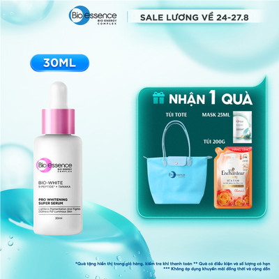 Tinh Chất Dưỡng Trắng Bio-Essence Bio-White Pro Serum Sáng Da chiết xuất Tanaka & Camellia 30ml