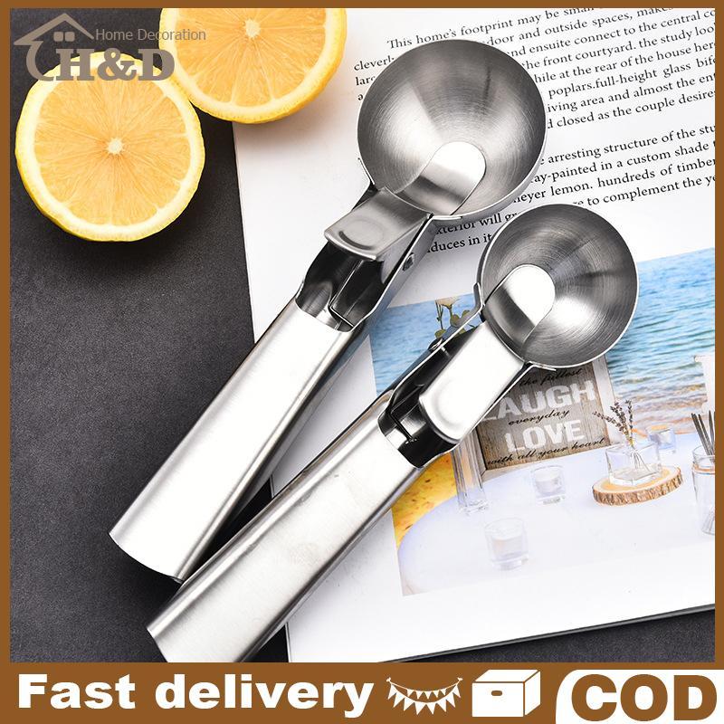 Ice Cream Scoops thép không gỉ Ice Cream Digger không dính trái cây Ice ball maker dưa hấu Ice Cream