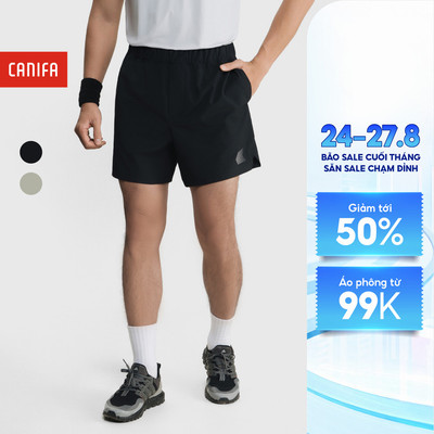 Quần soóc active nam CANIFA co giãn thoải mái, nhanh khô 8BS25W004