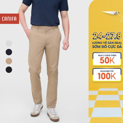 Quần khaki nam CANIFA dáng slimfit trẻ trung 8BK25A002