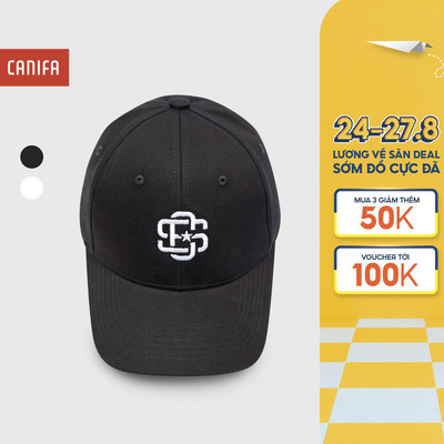 Mũ lưỡi trai unisex người lớn CANIFA chất liệu dày dặn thêu chữ nổi 5AA25A001