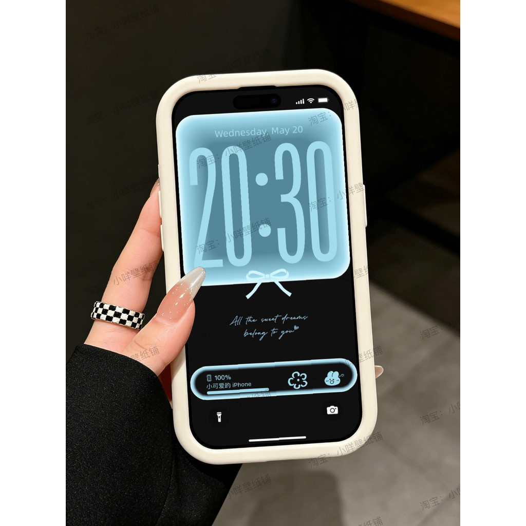 476 | Phù hợp màu nơ muối biển iOS26 | Giấy dán tường điện thoại di động cao cấp